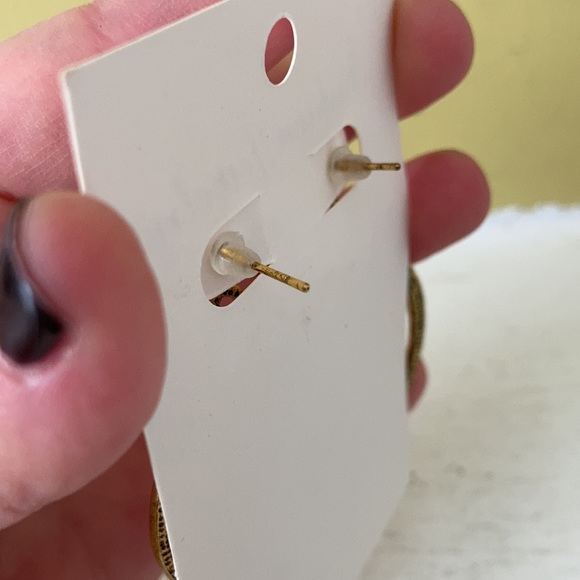 BOGO Crescent Moon Earrings Vintage Silver Gold Dangle Earrings Metal Bull Ring - Picture 6 of 8